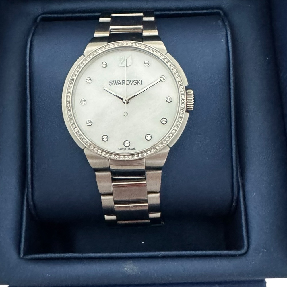 Swarovski Gold Crystal-Accented Watch